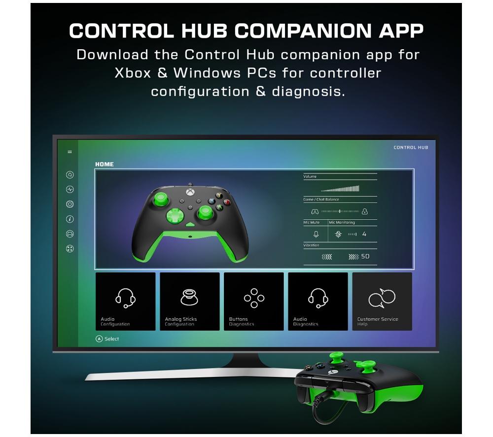 TURTLE BEACH Rematch Core Controller for Xbox & PC - Black & Green image number 5 of 12