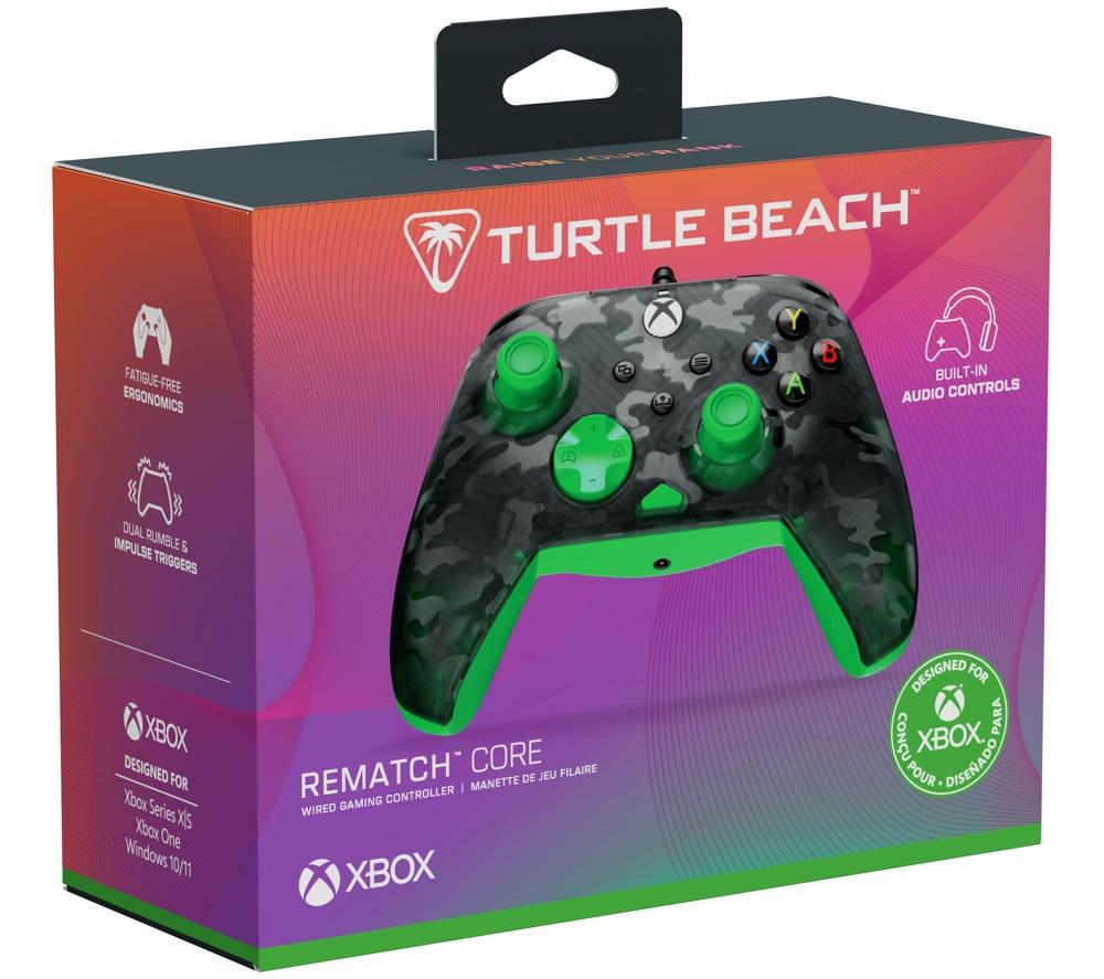 TURTLE BEACH Rematch Core Controller for Xbox & PC - Ghost Black Camo & Green image number 2 of 12