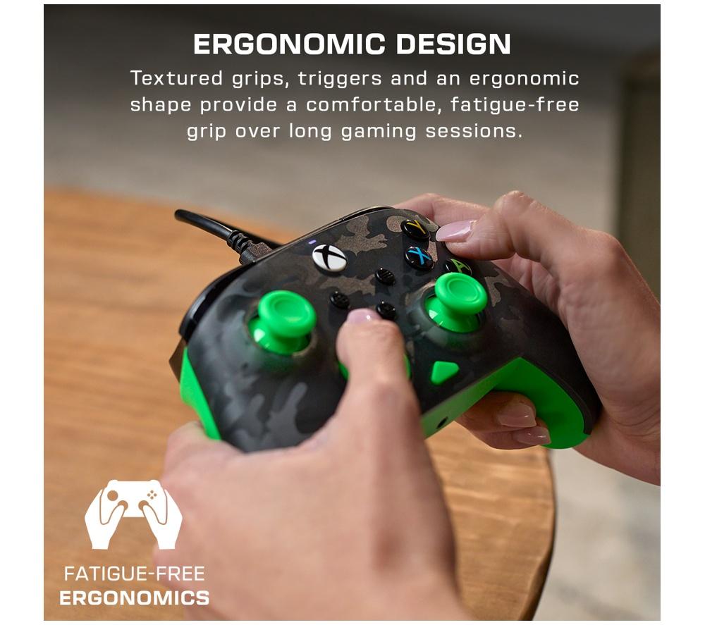 TURTLE BEACH Rematch Core Controller for Xbox & PC - Ghost Black Camo & Green image number 6 of 12