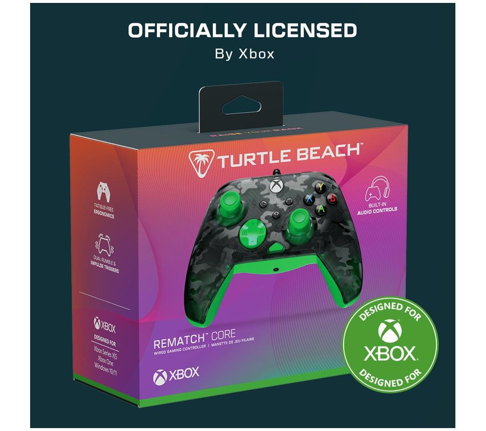 TURTLE BEACH Rematch Core Controller for Xbox & PC - Ghost Black Camo & Green image number 7 of 12