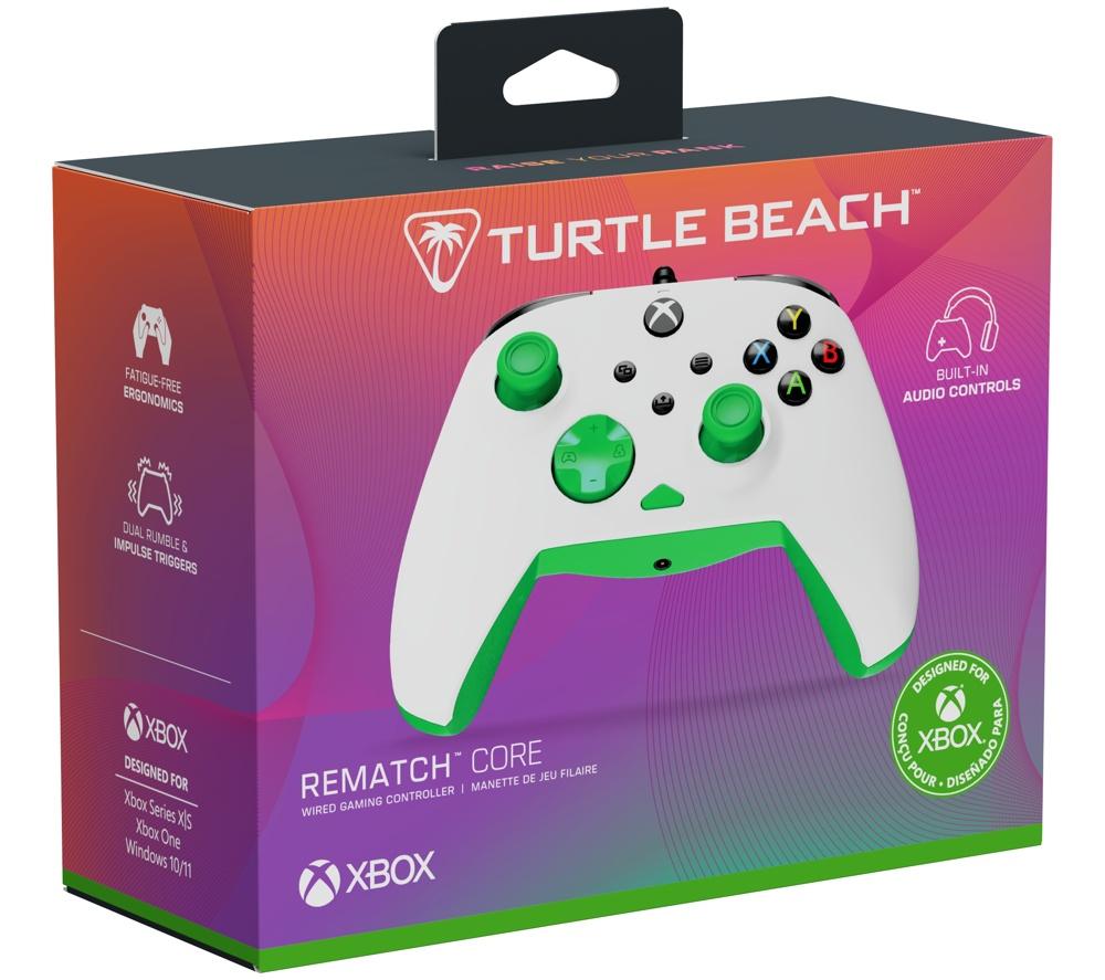 TURTLE BEACH Rematch Core Controller for Xbox & PC - White & Green image number 2 of 12
