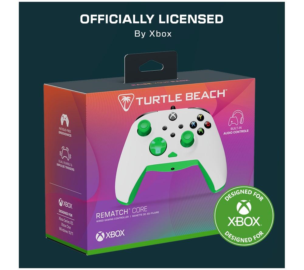 TURTLE BEACH Rematch Core Controller for Xbox & PC - White & Green image number 7 of 12