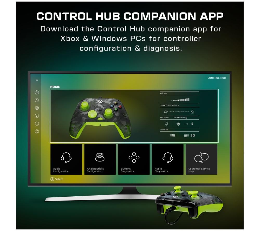 TURTLE BEACH Rematch Core Controller for Xbox & PC - Camo Yellow image number 5 of 12