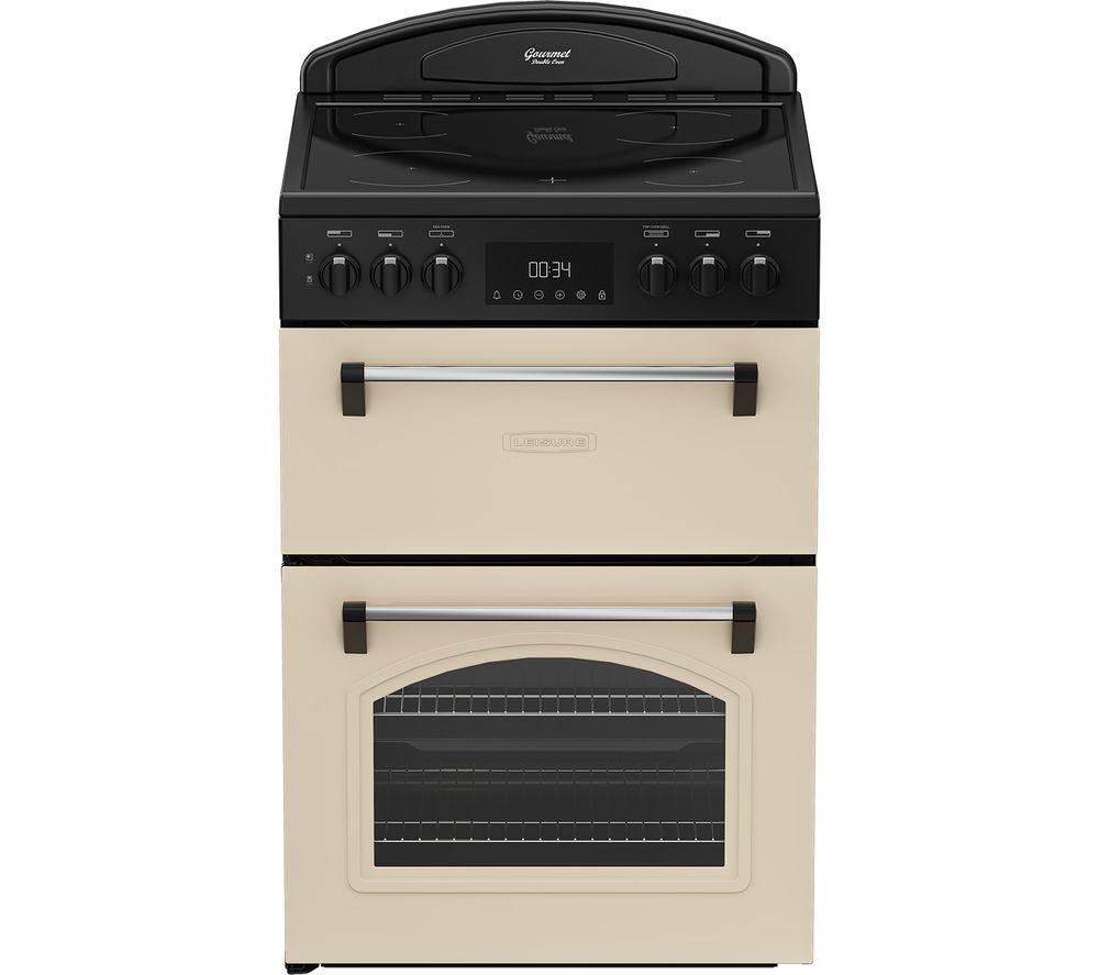 FLAVEL CLB60ECC Classic 60 cm Electric Ceramic Cooker – Cream, Cream