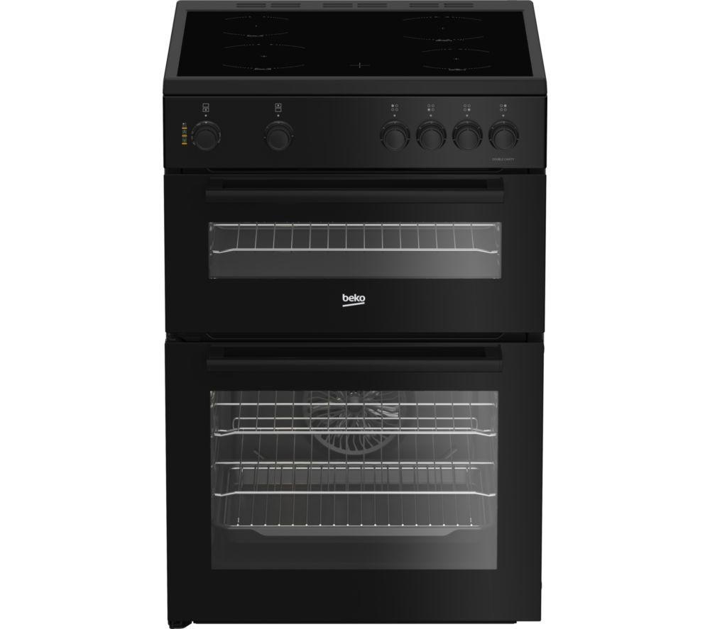 BEKO FTC6701K 60 cm Electric Ceramic Cooker – Black, Black