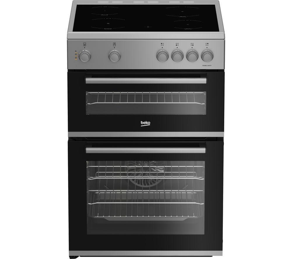 BEKO FTC6701S 60 cm Electric Ceramic Cooker – Silver, Silver/Grey