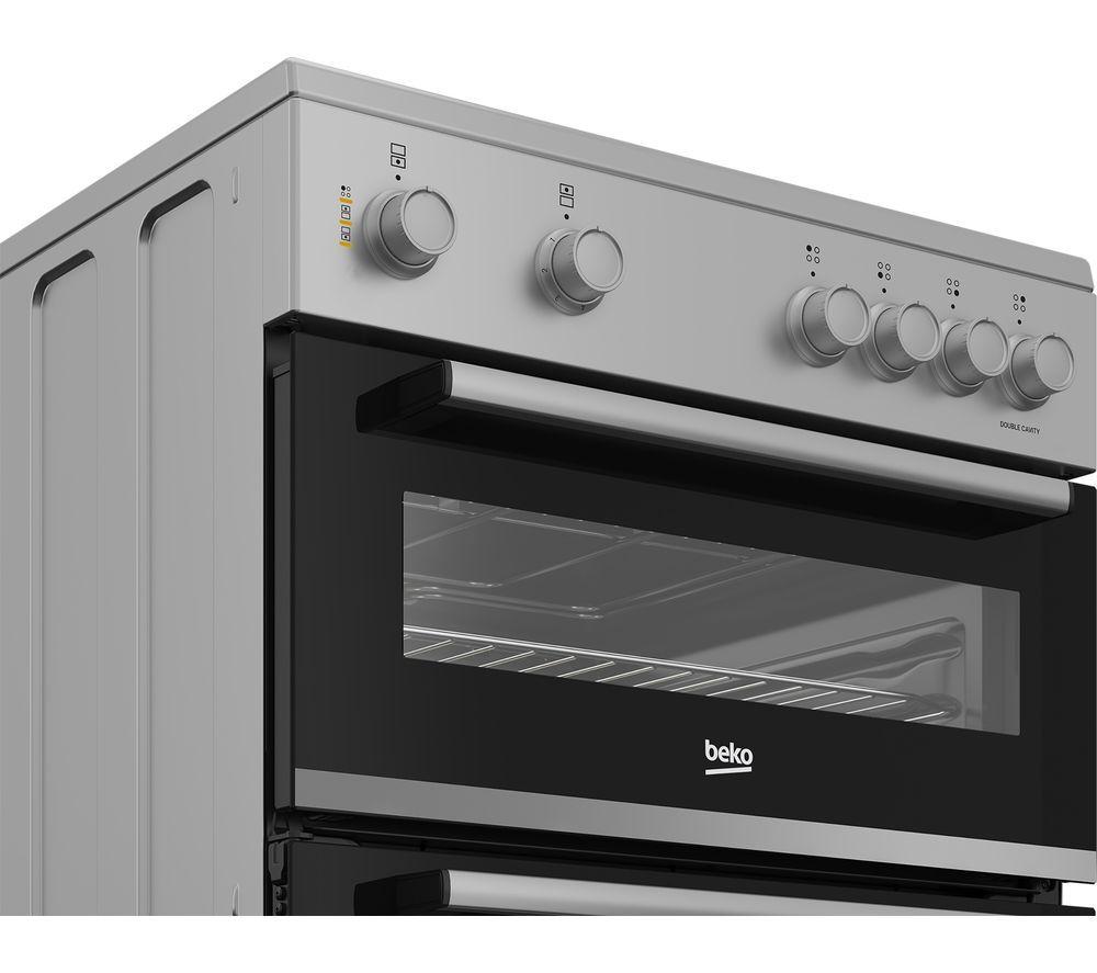 BEKO FTC6701S 60 cm Electric Ceramic Cooker - Silver image number 4 of 5
