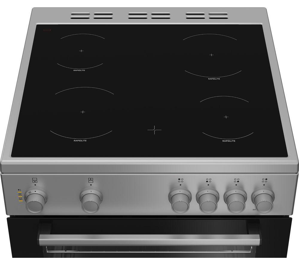 BEKO FTC6701S 60 cm Electric Ceramic Cooker - Silver image number 5 of 5