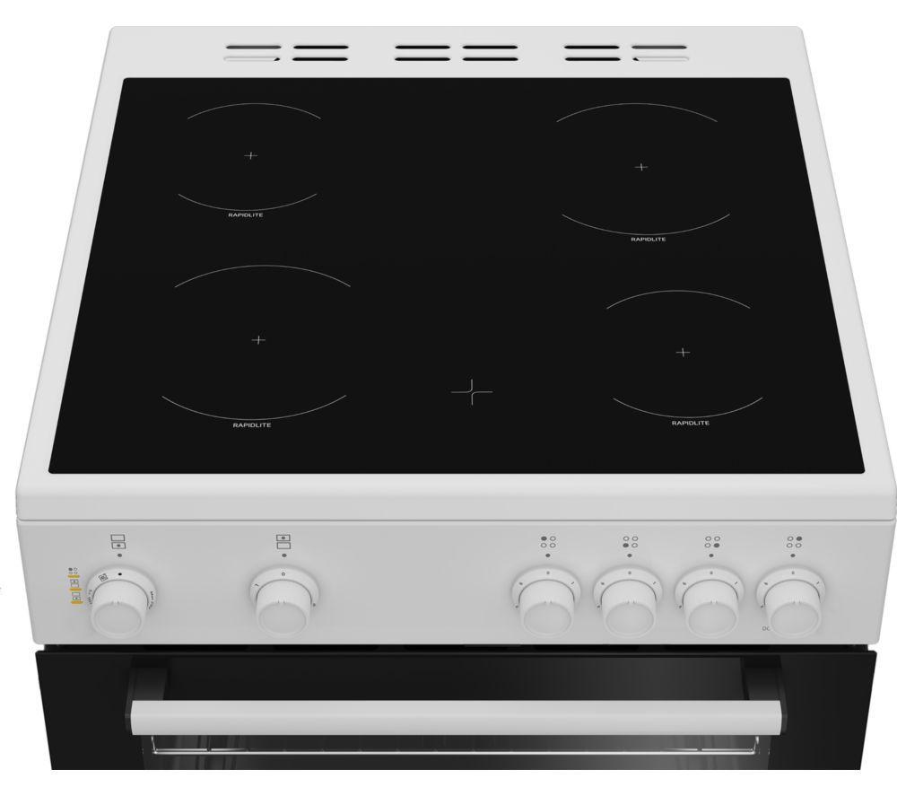 BEKO FTC6701W 60 cm Electric Ceramic Cooker - White image number 3 of 5