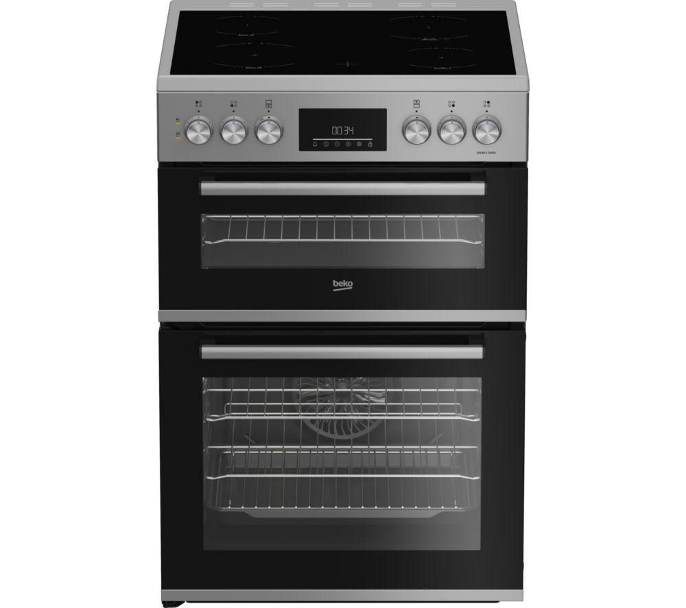BEKO AeroPerfect FDC6731S 60 cm Electric Ceramic Cooker – Silver, Silver/Grey
