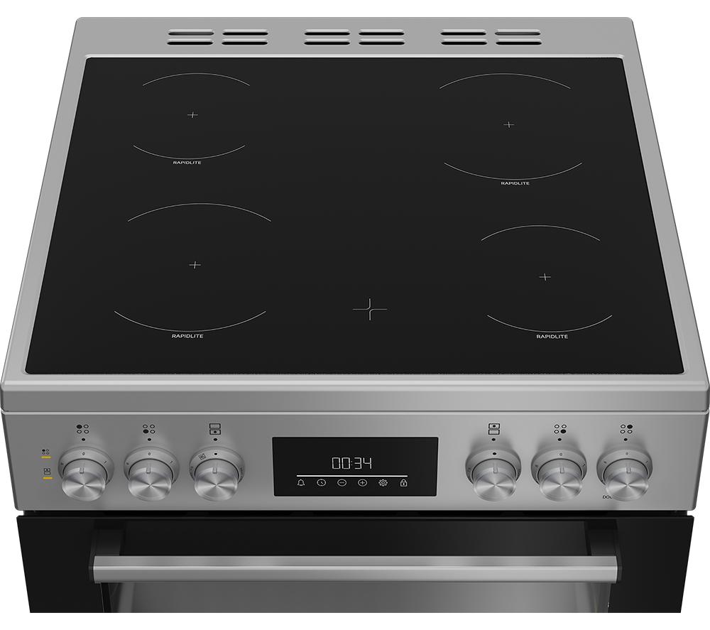 BEKO Pro AeroPerfect FDC6731S 60 cm Electric Ceramic Cooker - Silver image number 9 of 14