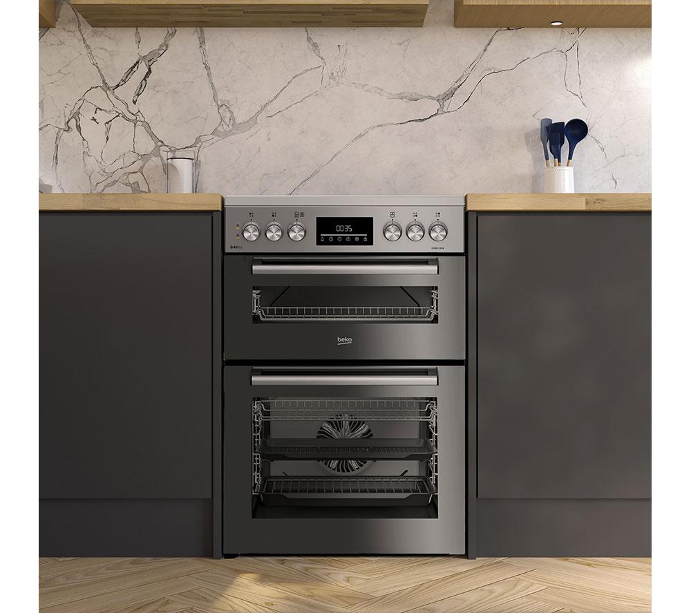 BEKO Pro AeroPerfect AirFry FDCA6732CM 60 cm Electric Ceramic Cooker - Silver image number 4 of 6