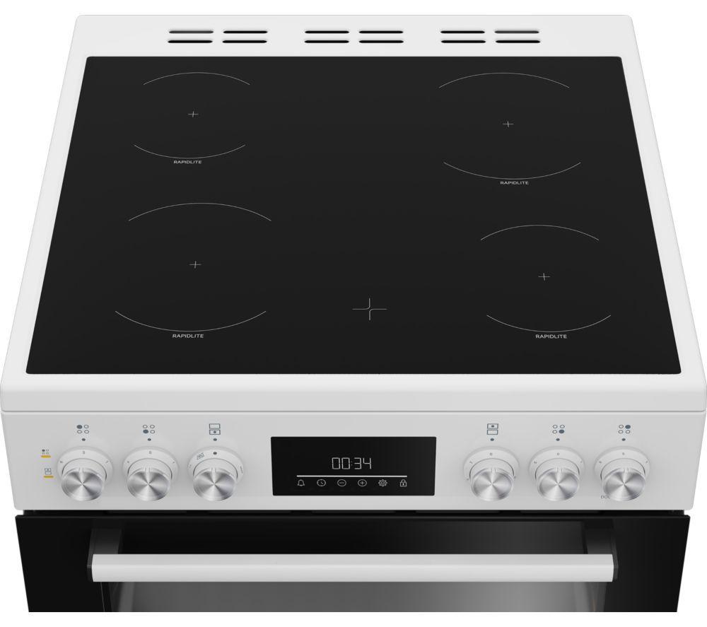 BEKO AeroPerfect FTC6731W 60 cm Electric Ceramic Cooker - White image number 3 of 9