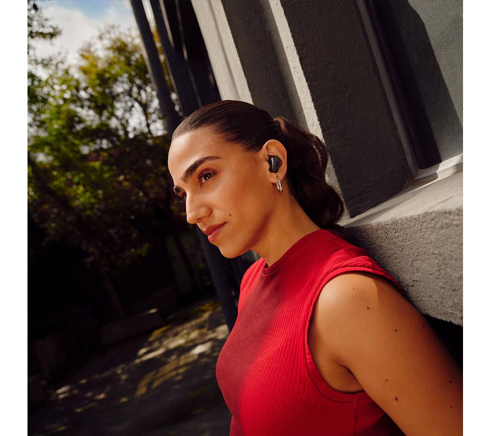 BOSE QuietComfort Ultra (2nd Gen) Wireless Bluetooth Noise-Cancelling Earbuds - Black image number 10 of 13