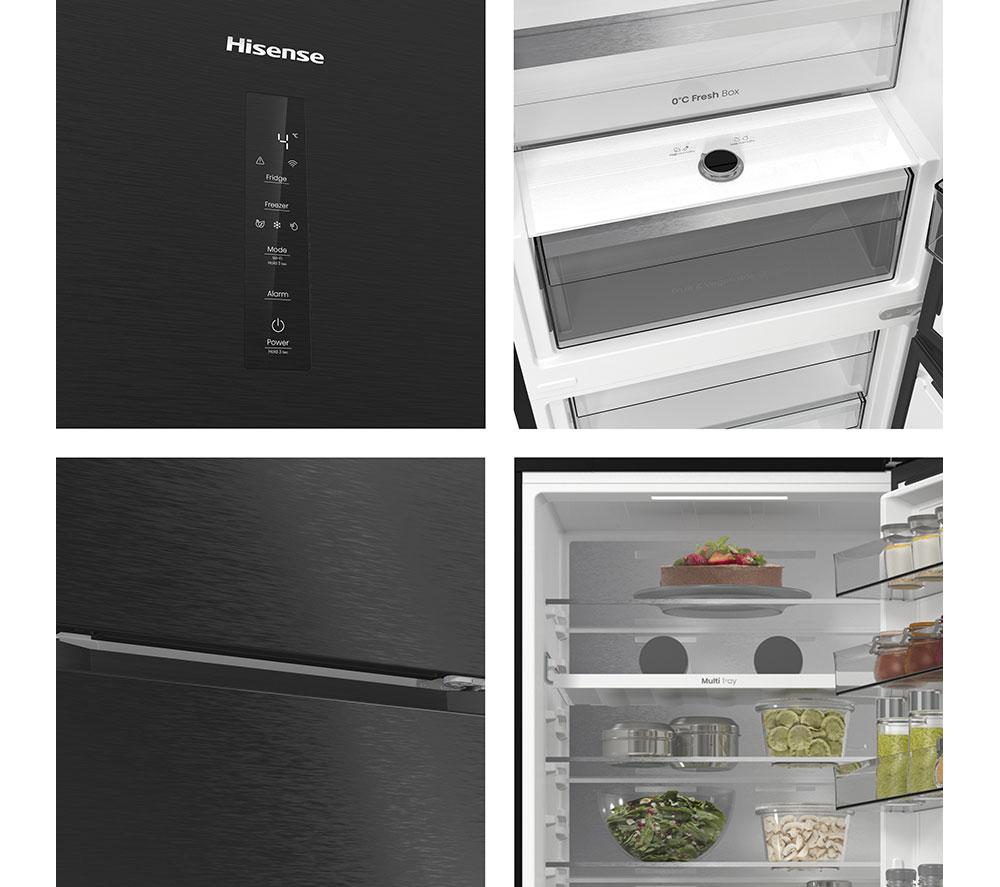 HISENSE Pureflat RB5P410SAFCUK Smart 70/30 Fridge Freezer - Black image number 14 of 16
