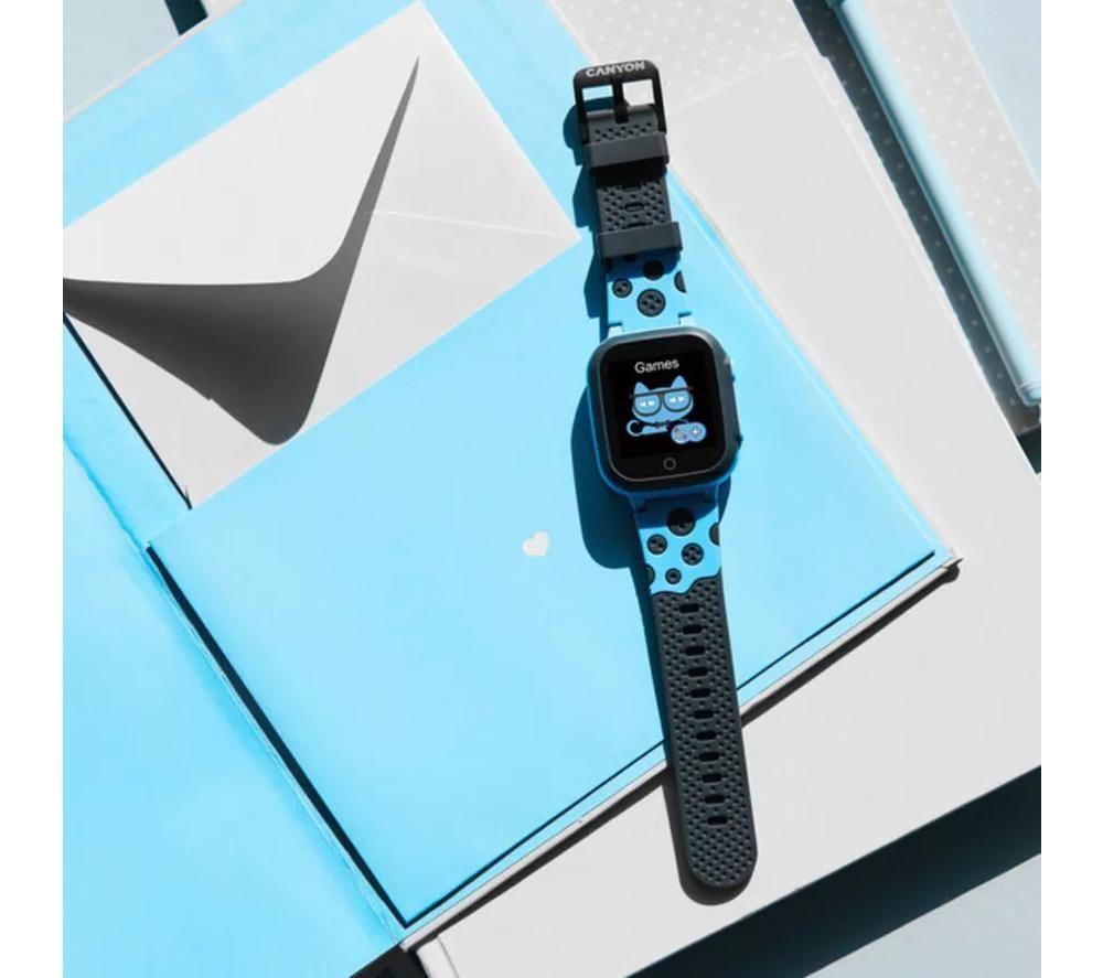 CANYON Kids Sandy KW-34 Smart Watch - Blue, Silicone Strap image number 7 of 8