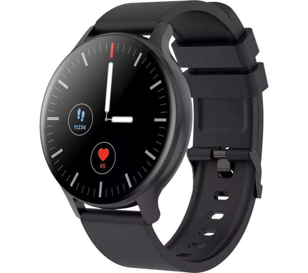 CANYON Badian SW-68 Smart Watch - Black, Silicone Strap image number 2 of 5