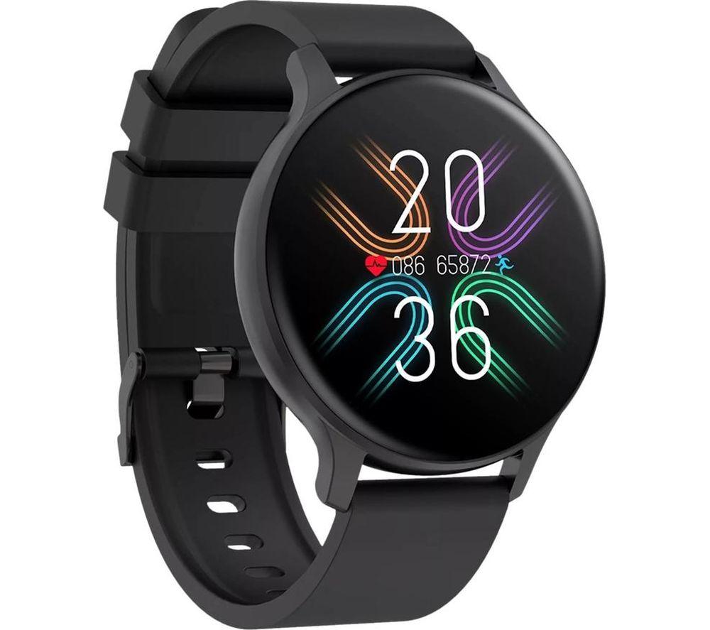 CANYON Badian SW-68 Smart Watch - Black, Silicone Strap image number 3 of 5