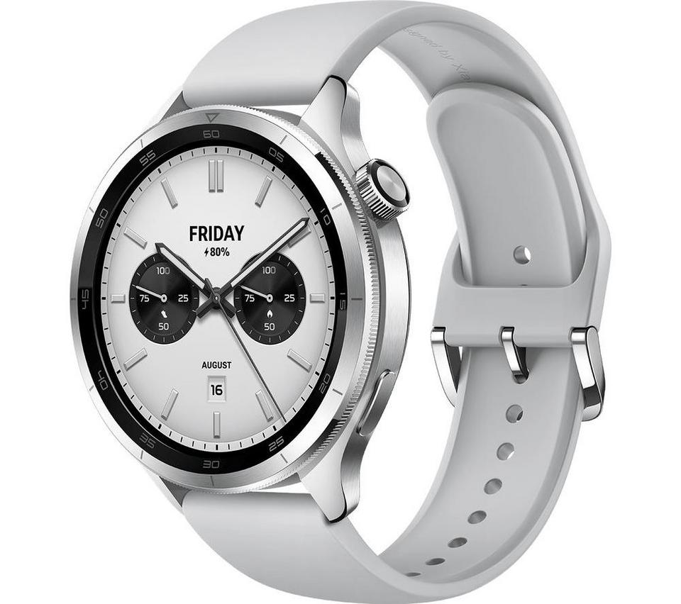 XIAOMI Watch S4 - Silver, Fluororubber Strap