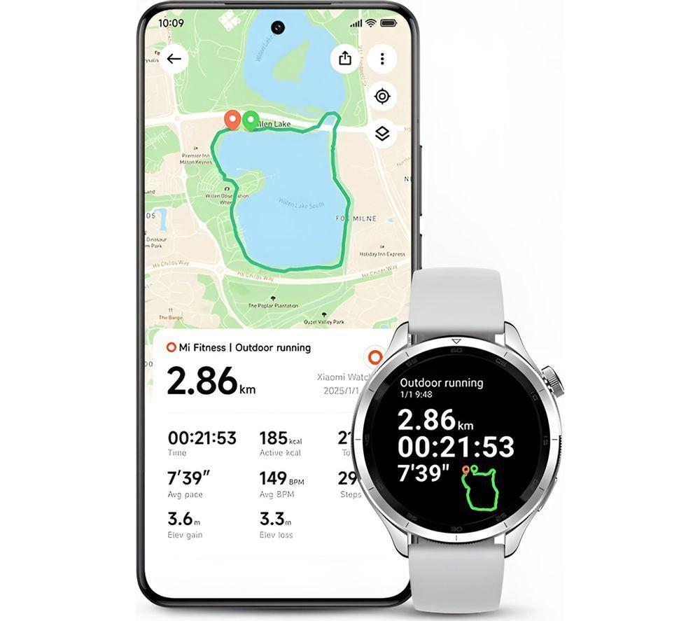 XIAOMI Watch S4 - Silver, Fluororubber Strap image number 4 of 4