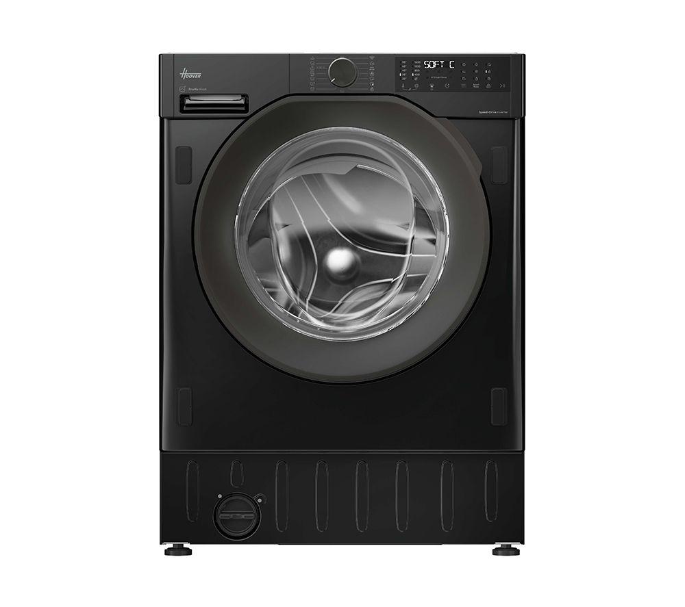HOOVER H-Wash & Dry 400 BH4S696M6DR9B-80 Integrated WiFi-enabled 9 kg Washer Dryer, Silver/Grey,Black