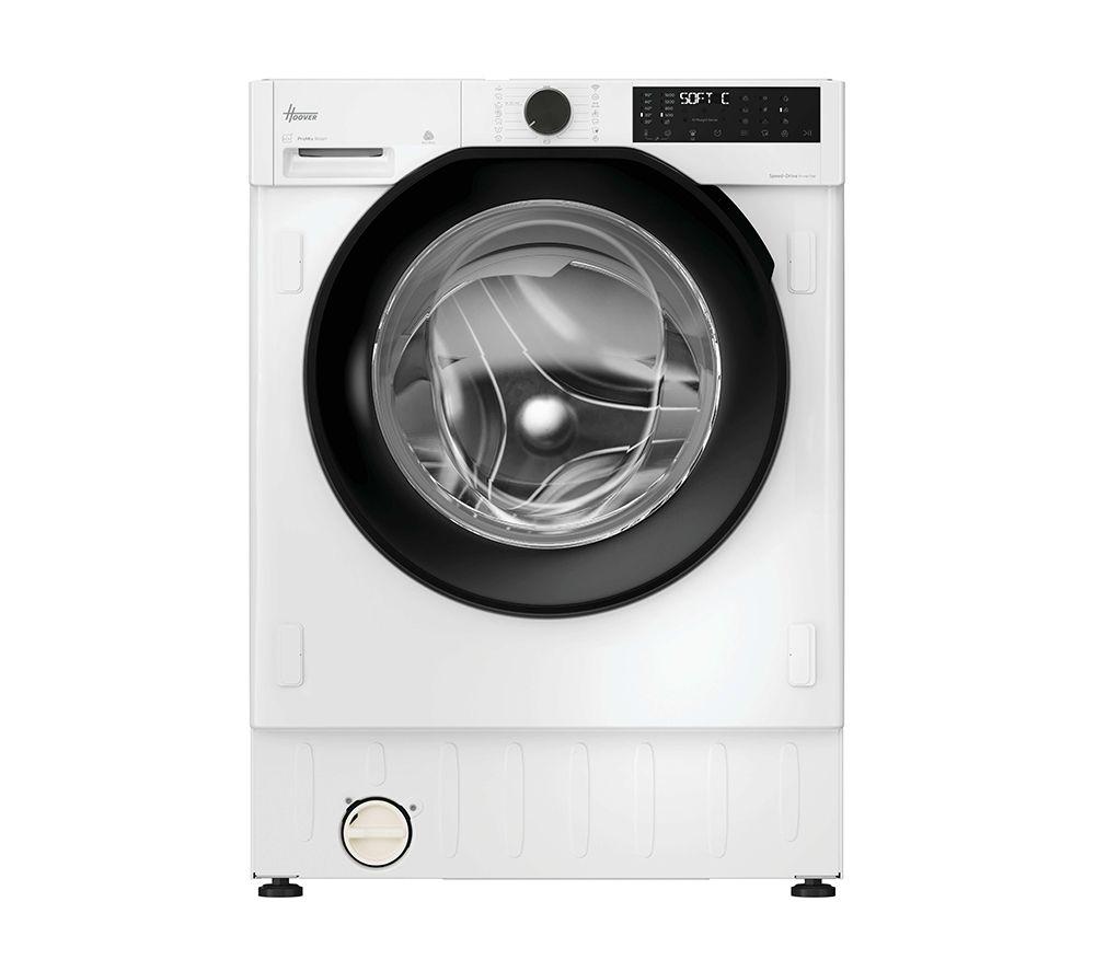HOOVER H-Wash & Dry 400 BH4S696M6DB9-80 Integrated WiFi-enabled 9 kg Washer Dryer, White,Black