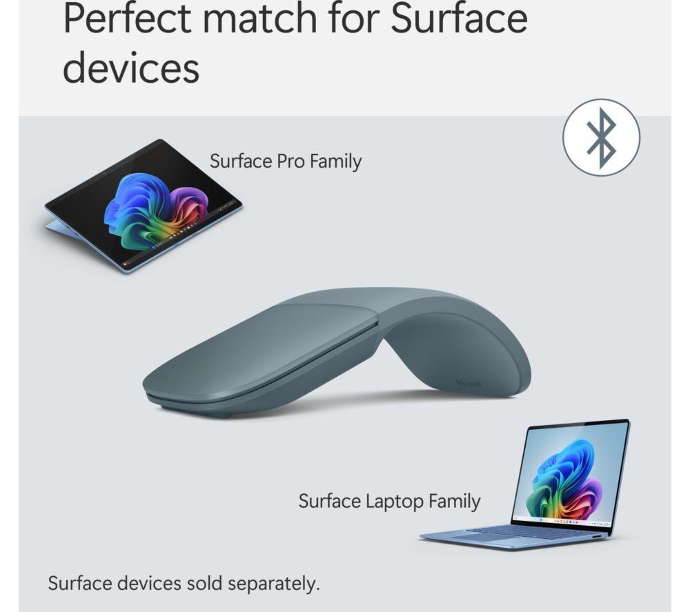 MICROSOFT Surface Arc Wireless BlueTrack Mouse - Ocean image number 2 of 7