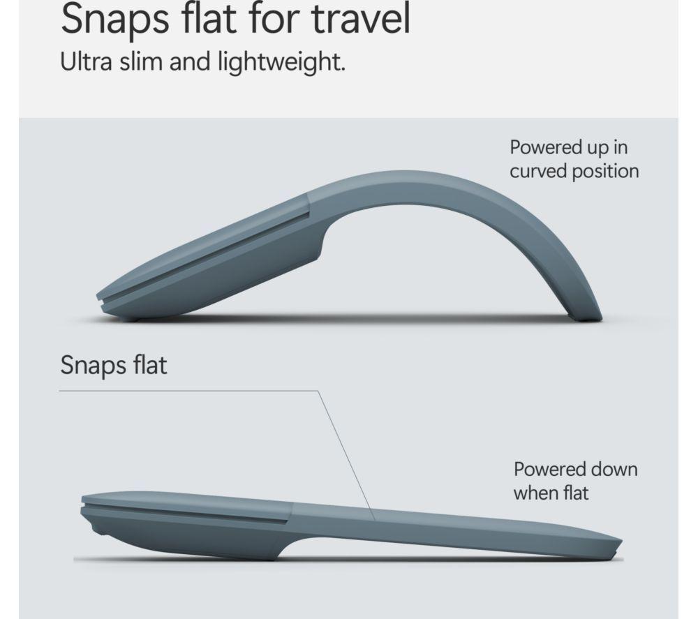 MICROSOFT Surface Arc Wireless BlueTrack Mouse - Ocean image number 3 of 7
