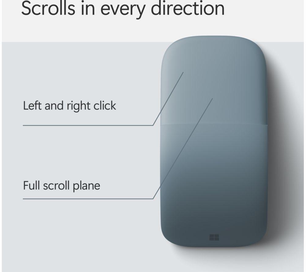 MICROSOFT Surface Arc Wireless BlueTrack Mouse - Ocean image number 4 of 7