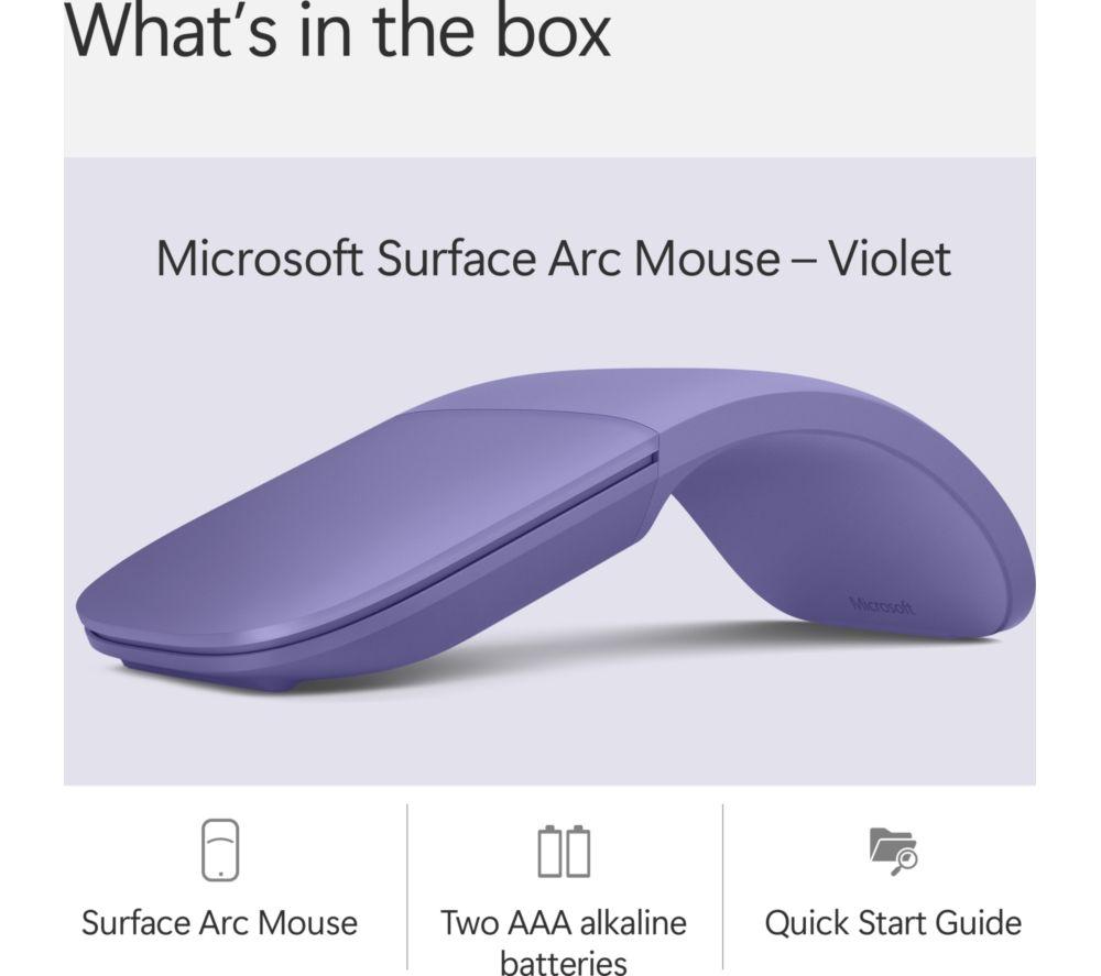 MICROSOFT Surface Arc Wireless BlueTrack Mouse - Purple image number 2 of 7