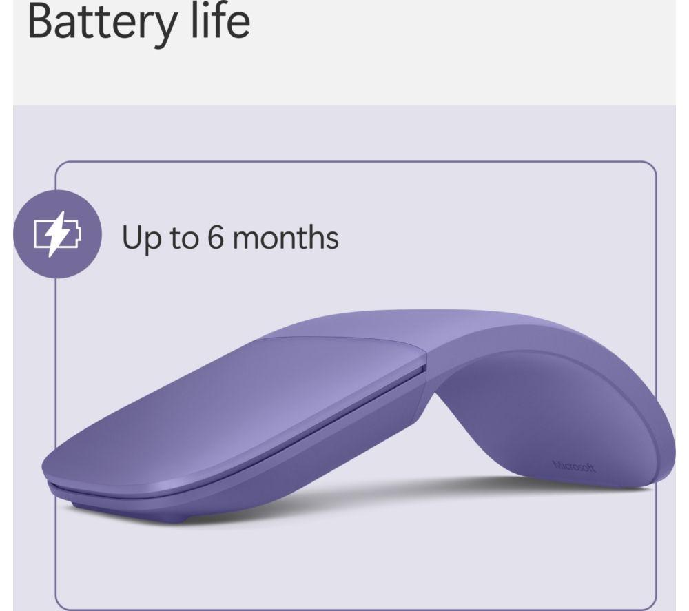 MICROSOFT Surface Arc Wireless BlueTrack Mouse - Purple image number 3 of 7