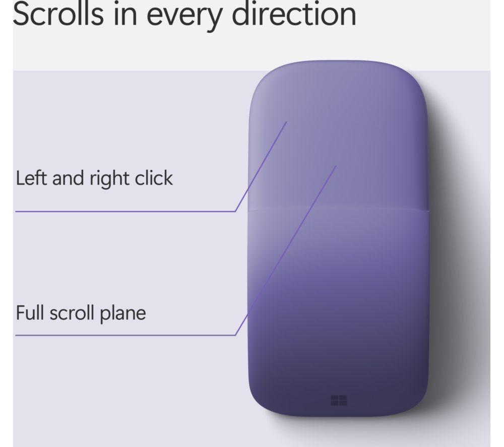 MICROSOFT Surface Arc Wireless BlueTrack Mouse - Purple image number 5 of 7