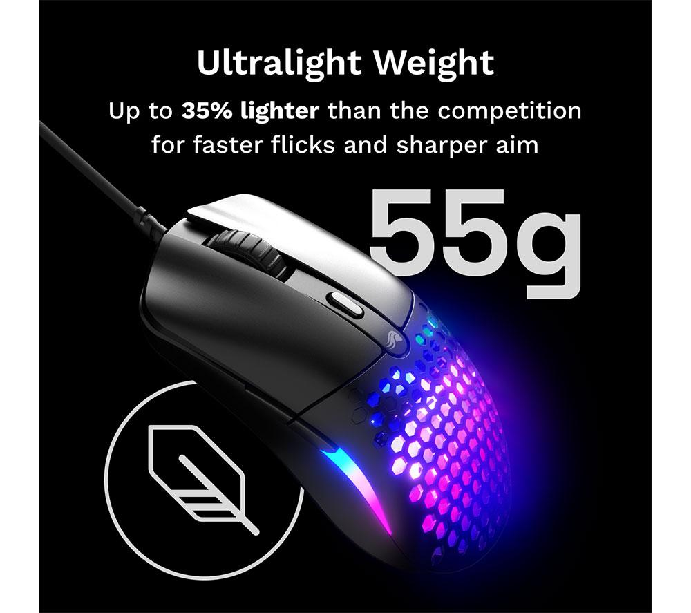 GLORIOUS Model O Eternal RGB Optical Gaming Mouse - Black image number 2 of 6