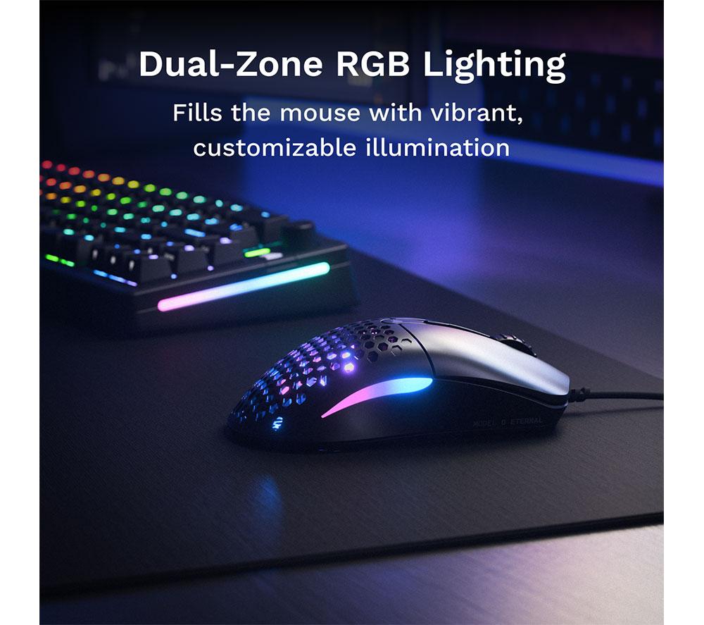 GLORIOUS Model O Eternal RGB Optical Gaming Mouse - Black image number 3 of 6
