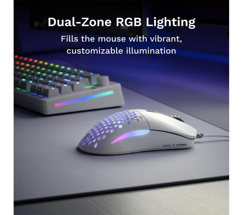 GLORIOUS Model O Eternal RGB Optical Gaming Mouse - White image number 3 of 7
