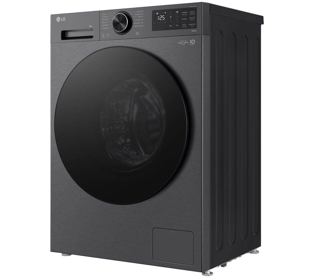 LG Series 3 Counter-Depth MAX F2X50S9TBB WiFi-enabled 9 kg 1200 Spin Washing Machine - Black image number 18 of 20