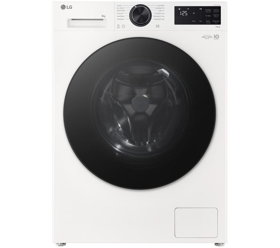 LG Series 3 Counter-Depth MAX F2X50S9TWB WiFi-enabled 9 kg 1200 Spin Washing Machine - White