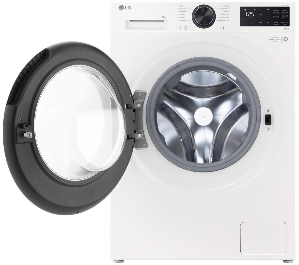 LG Series 3 Counter-Depth MAX F2X50S9TWB WiFi-enabled 9 kg 1200 Spin Washing Machine - White image number 13 of 18