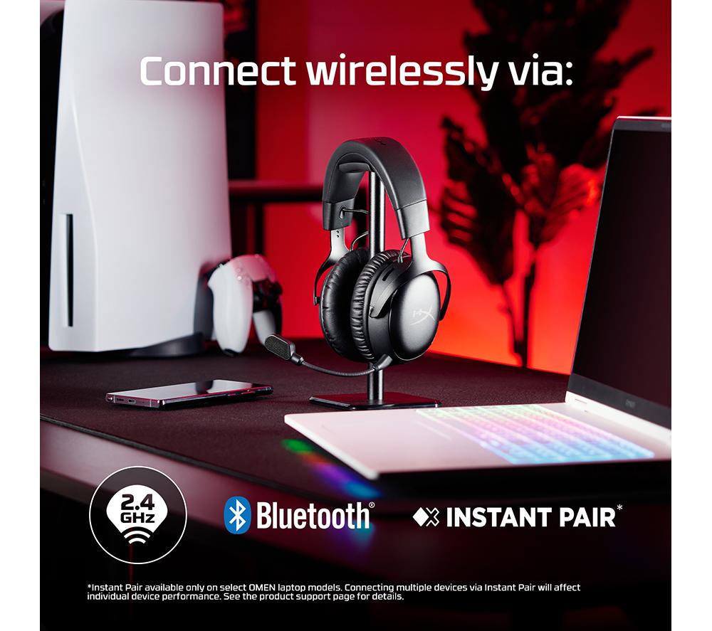 HYPERX Cloud III S Wireless Gaming Headset - Black & Red image number 3 of 14