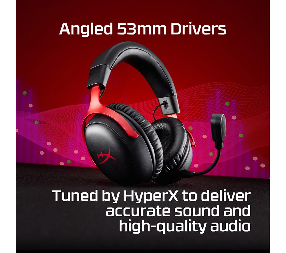HYPERX Cloud III S Wireless Gaming Headset - Black & Red image number 8 of 14