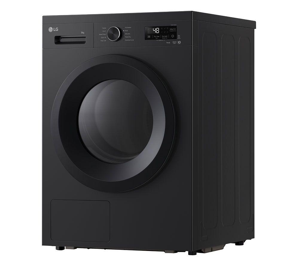 LG Series 2 ThinQ RHX1009NNK 9 kg Heat Pump Tumble Dryer - Onyx Black image number 10 of 14