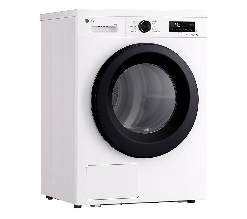 LG Series 2 ThinQ RHX1009NWK 9 kg Heat Pump Tumble Dryer - White image number 18 of 23