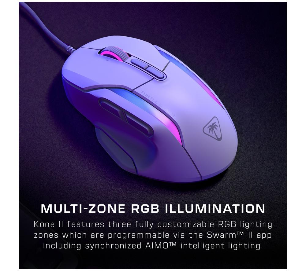TURTLE BEACH Kone II RGB Optical Gaming Mouse - White image number 4 of 17