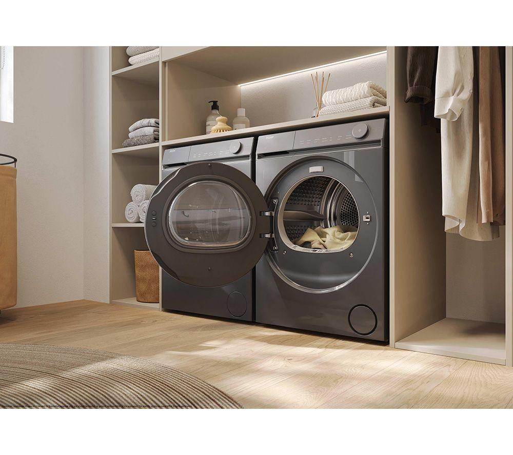 HAIER X Series 7 HD100-C367GU1-UK WiFi-enabled 10 kg Heat Pump Tumble Dryer - Graphite image number 10 of 26