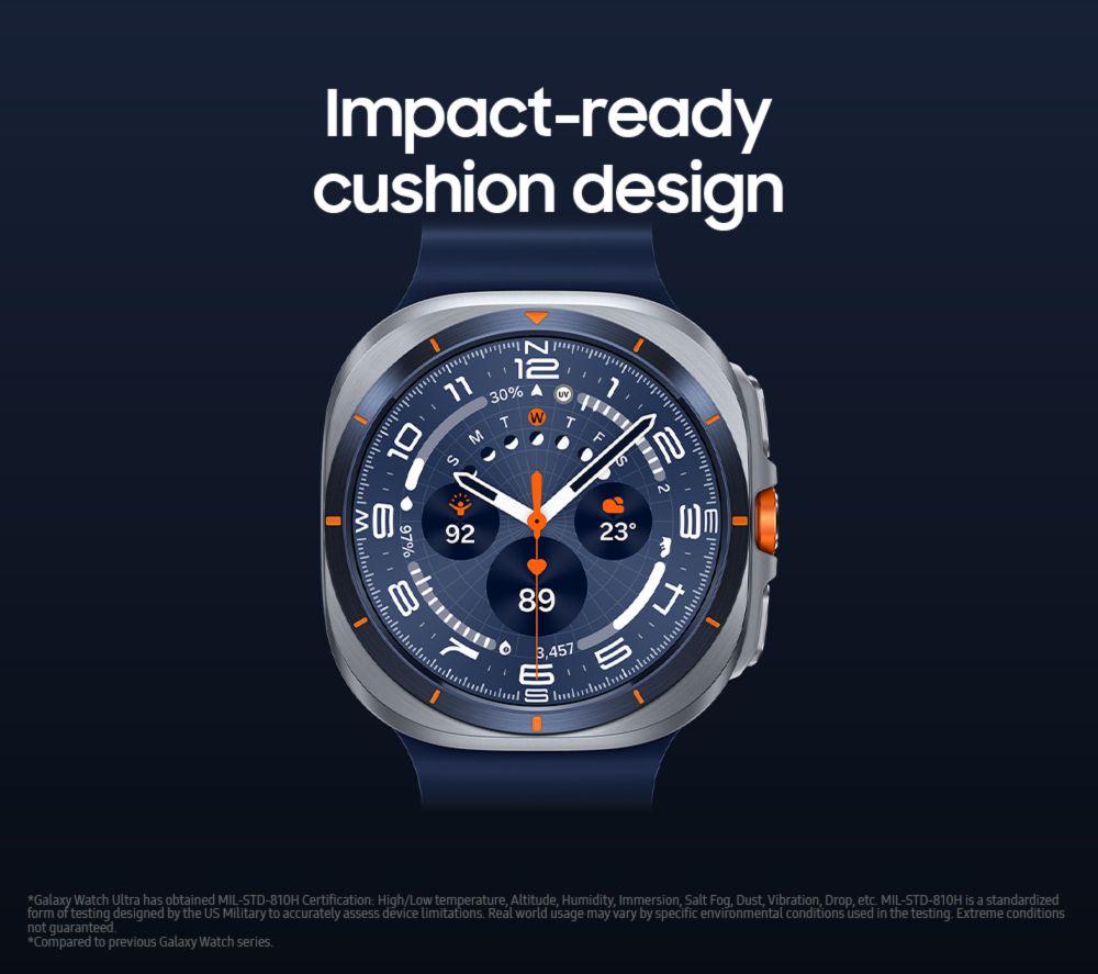 SAMSUNG Galaxy Watch Ultra (2025) LTE with Bixby - Titanium Silver, 47 mm image number 6 of 10