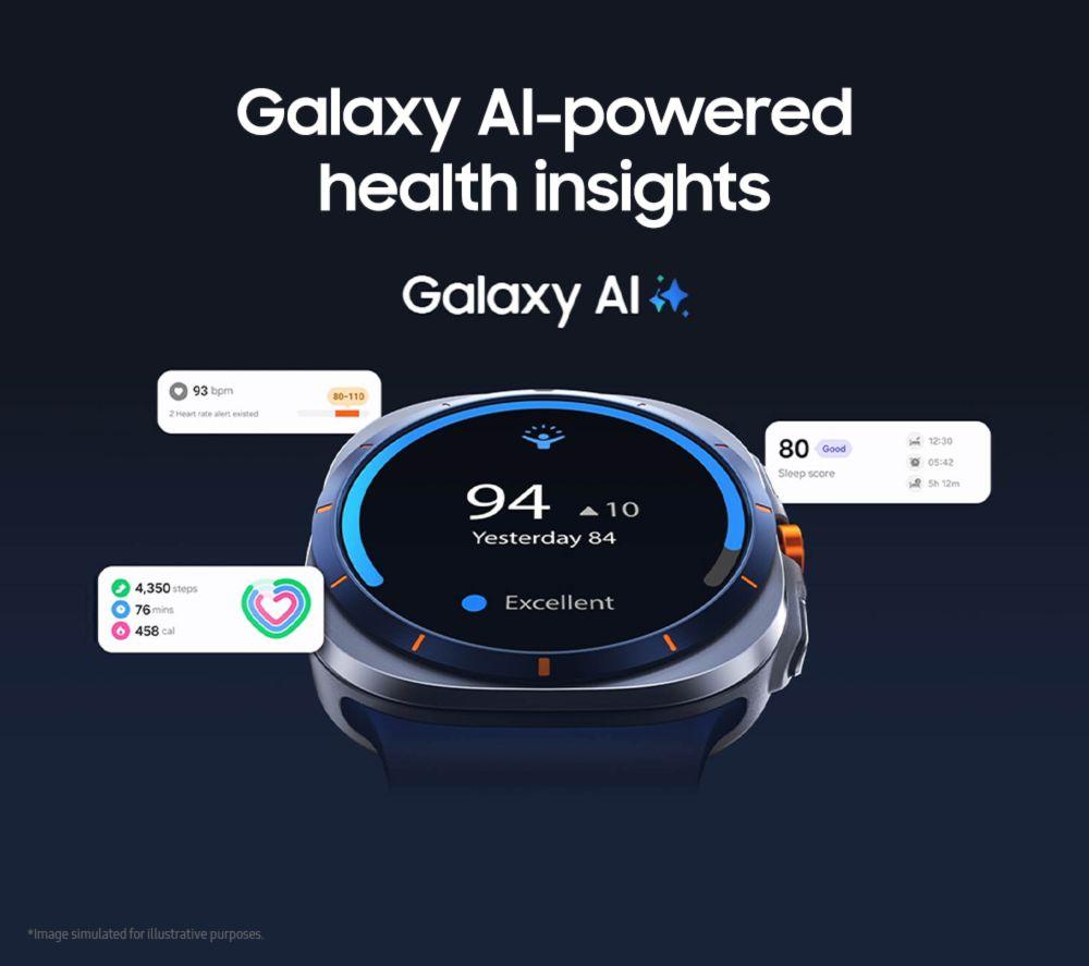 SAMSUNG Galaxy Watch Ultra (2025) LTE with Bixby - Titanium White, 47 mm image number 2 of 10