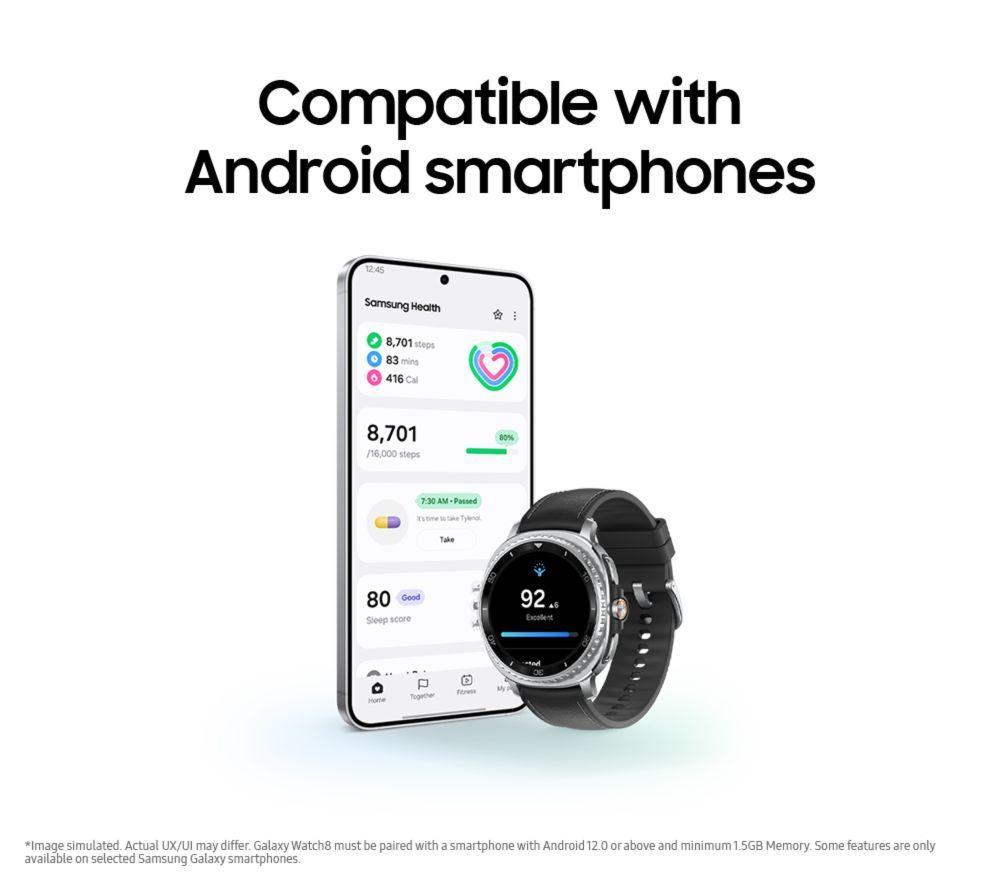 SAMSUNG Galaxy Watch8 Classic BT with Bixby - Black, 46 mm image number 12 of 15