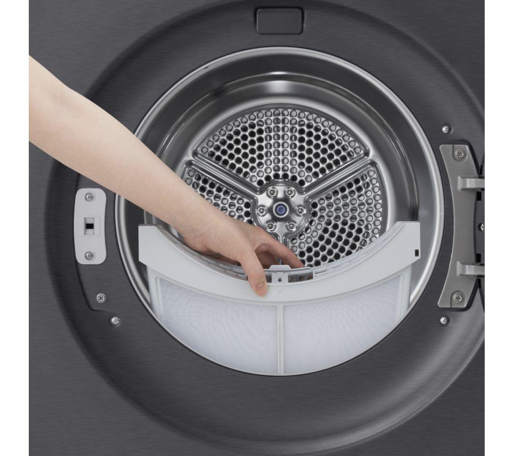LG Series 7 AI Dry RHX7009TBB 9 kg Heat Pump Tumble Dryer - Matte Black image number 3 of 27