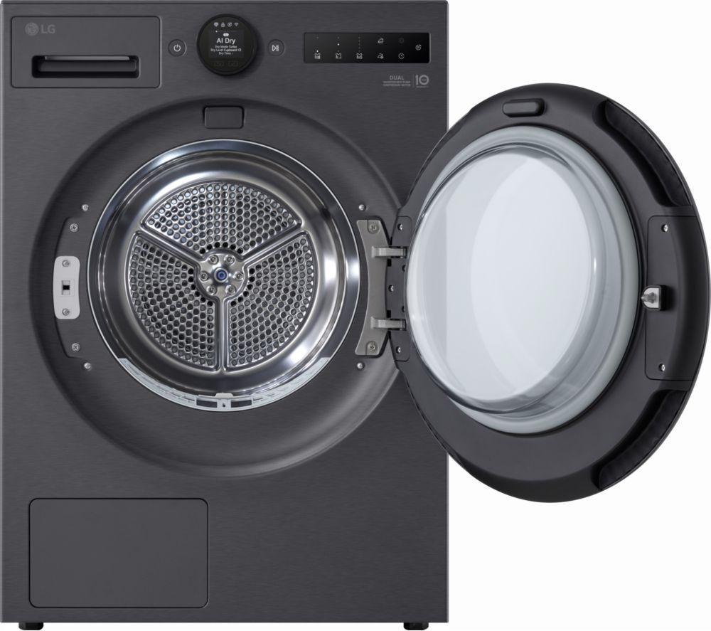 LG Series 7 AI Dry RHX7009TBB 9 kg Heat Pump Tumble Dryer - Matte Black image number 9 of 27