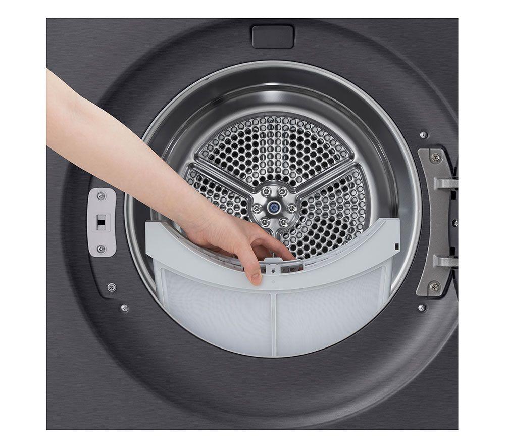 LG Series 7 AI Dry RHX7009TBB 9 kg Heat Pump Tumble Dryer - Matte Black image number 26 of 27